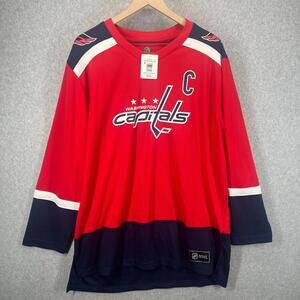 Alexander Ovechkin Washington Capitals Red Reproduction Jersey Size L NWT